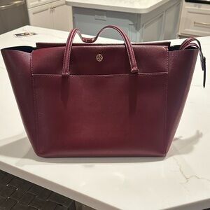 Tory Burch Deep Red Tote Bag